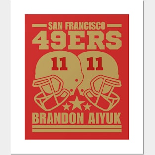 San Francisco 49ERS Aiyuk 11 American Football Retro Posters and Art